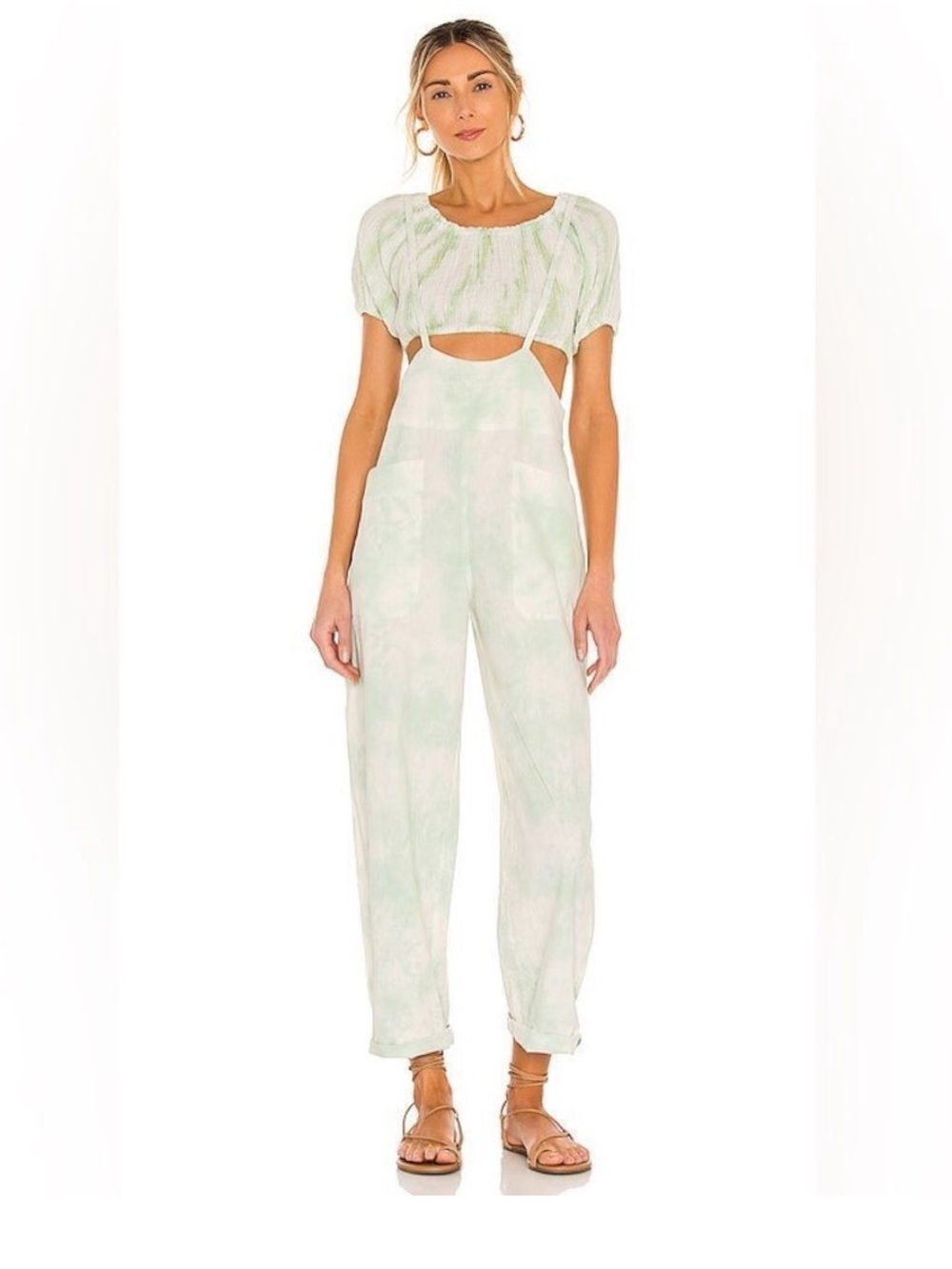 Free People Tie-Dye Jumpsuit set